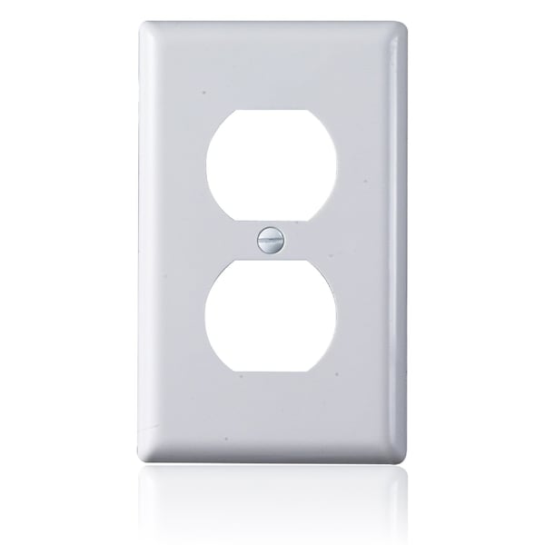 Faith Duplex White 1-Gang Standard Outlet Covers, Unbreakable Polycarbonate, 10PK DUWP1-WH-10 - main
